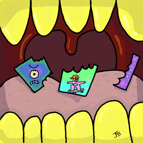 chomp chomp mother f*cker - JMB pre-mint AG concept art (#4 of 5)